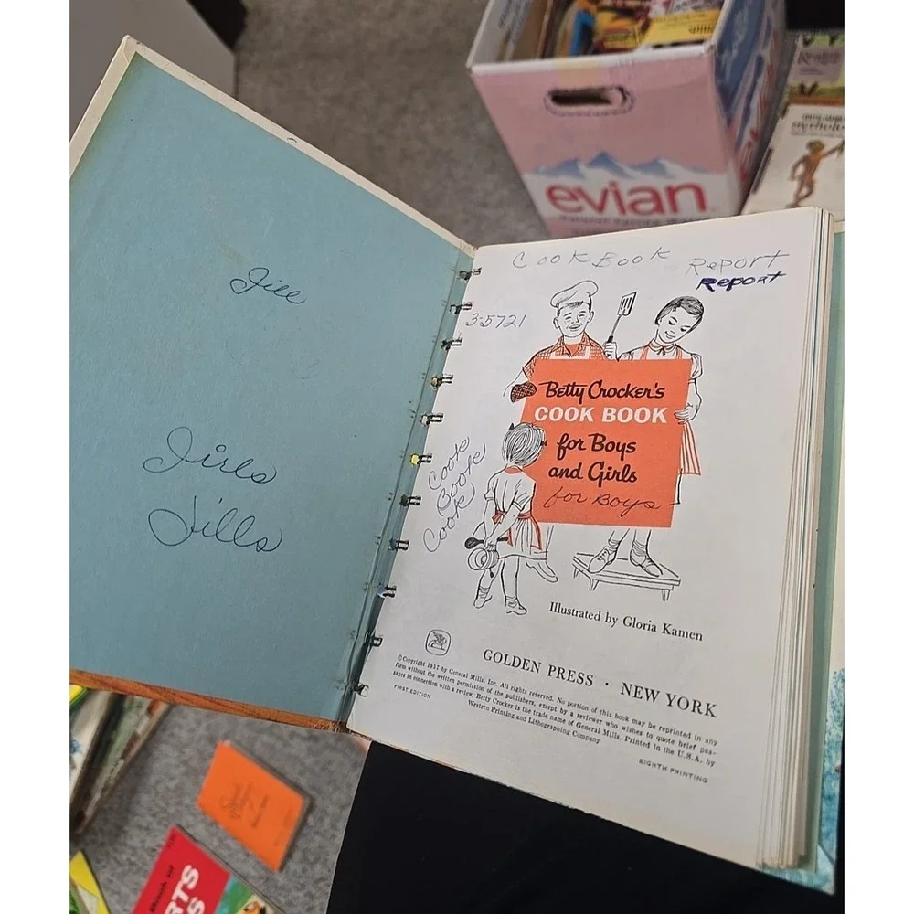 Vintage 1957 Betty Crocker's Cook Book For Boys and Girls First Edition HC Book